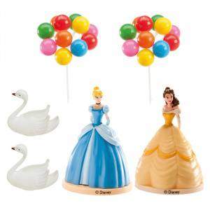 Dekora Figurka na dort princezny, labutě a balónky