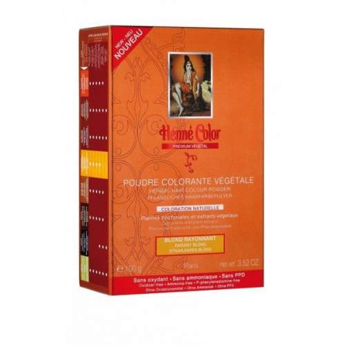 Henné Color Prášková rostlinná barva na vlasy Premium Végétal 100g Blond