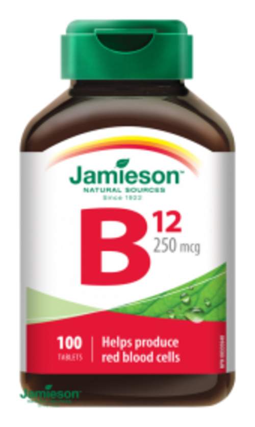 JAMIESON Vitamín B12 metylkobalamín 250mcg 100 tablet