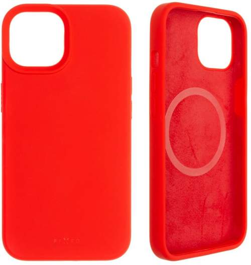 Zadní kryt FIXED MagFlow s podporou MagSafe pro Apple iPhone 14, červený FIXFLM-928-RD