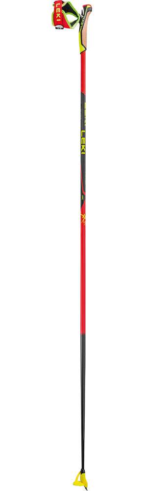 Leki HRC Max Poles běžecké hole bright red/neon yellow/carbon structure 160 cm