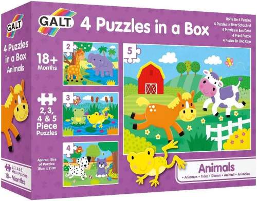 GALT Puzzle Zvířátka 4v1