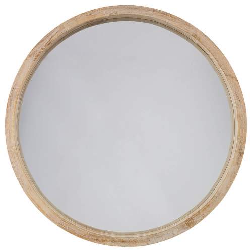 Atmosphera Kulaté dřevěné zrcadlo 52 cm