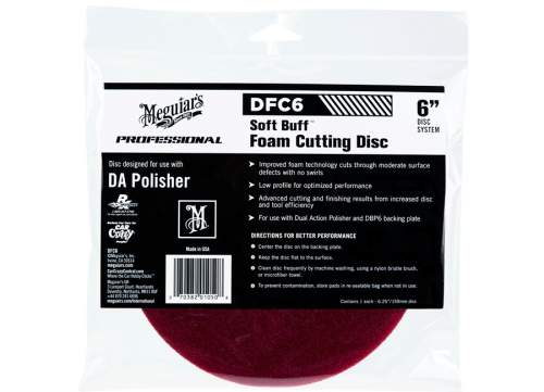 Meguiar's DFC6 Soft Buff Foam Cutting Disc 6"