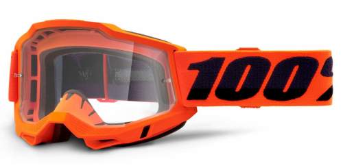 Motokrosové brýle 100% Accuri 2  Orange oranžová, čiré plexi