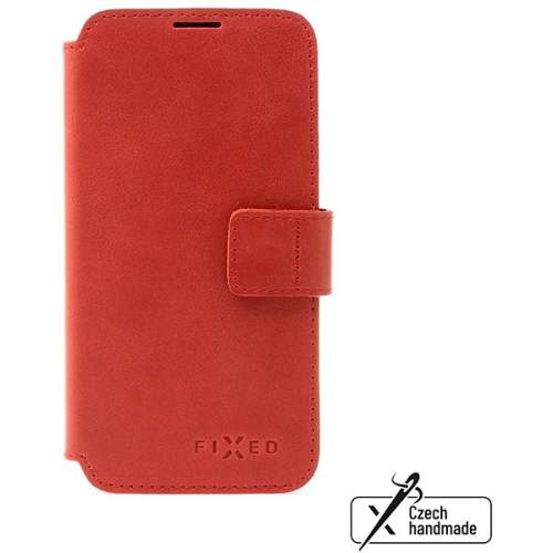 Pouzdro na mobil FIXED ProFit z pravé hovězí kůže pro Apple iPhone 14 Plus červené