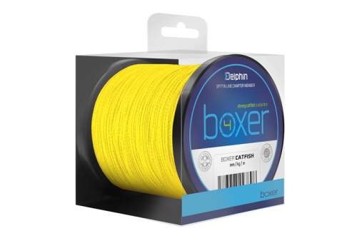 Delphin BOXER 4 fluo žlutá 0,40mm 30,10kg 250m