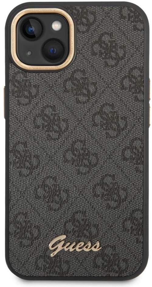 Guess PC/TPU 4G Metal Camera Outline Zadní Kryt pro iPhone 14 Plus Black