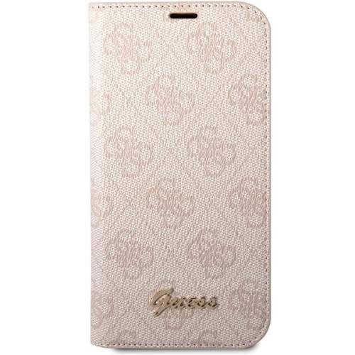 Guess PC/TPU 4G Metal Camera Outline Book Pouzdro pro iPhone 14 Plus Pink