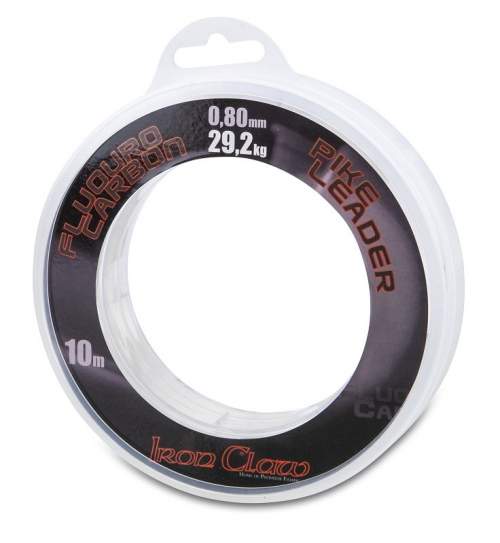 Saenger Iron Claw fluorocarbon Pike Leader 0,80 mm 10 m