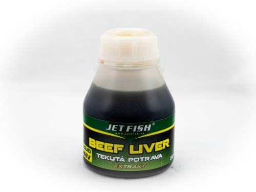 JetFish Tekuté potravy 250 ml Příchuť: Beef liver extrakt