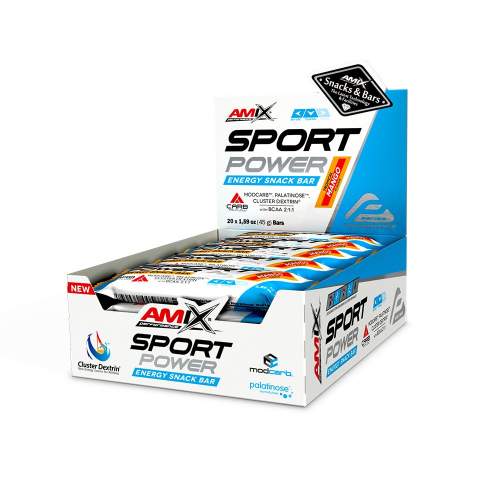 Amix Sport Power Energy Snack Bar Mango 20x45g