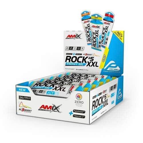 AMIX Rock's Energy Gel XXL, Lemon, 24x65g
