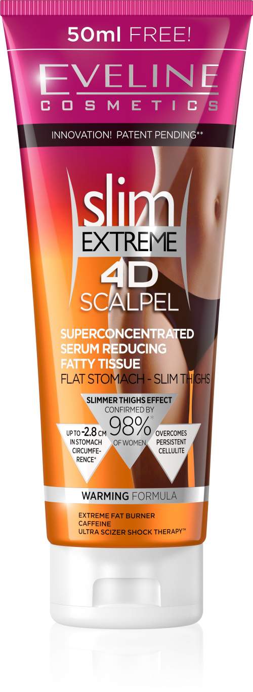 Eveline Slim Extreme 4D Scalpel - Superkoncentrované sérum redukující tukové tkáně 250 ml