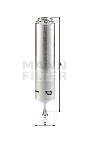 MANN-FILTER WK5001 Palivový filtr