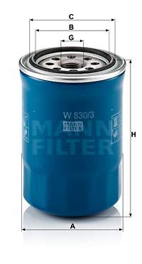 MANN-FILTER W830/3 Olejový filtr