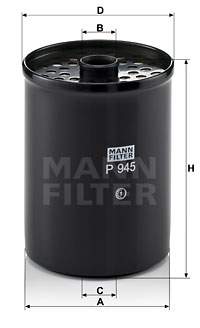 MANN-FILTER P945x Palivový filtr