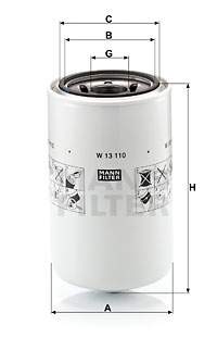 MANN-FILTER W13110 Olejový filtr