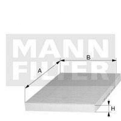 MANN-FILTER pylový filtr CU 29 002-2