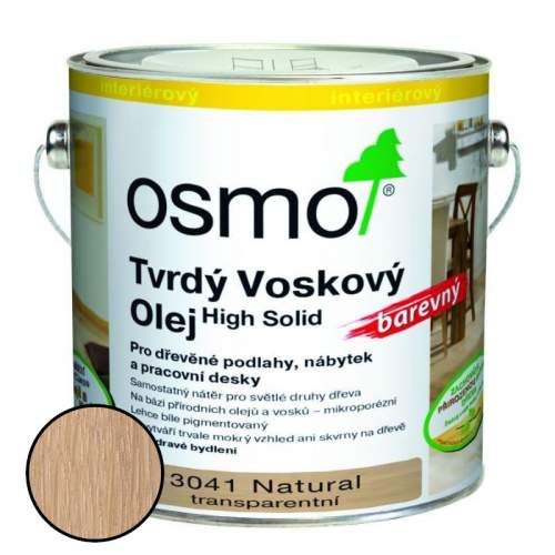 OSMO 3041 Tvrdý voskový olej Effekt, Natural matný
