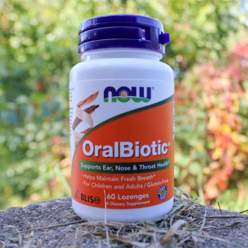 NOW Foods NOW OralBiotic®, ústní probiotika, 60 pastilek