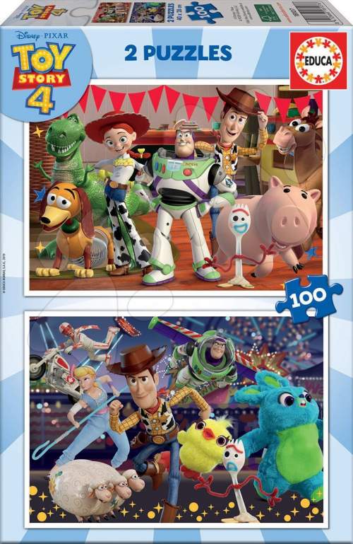 Puzzle Toy Story 4 Educa 2 x 100 dílků od 6 let