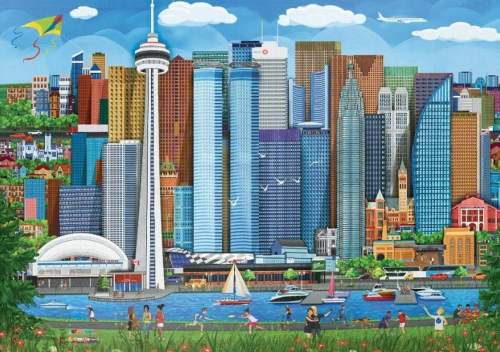 EUROGRAPHICS Puzzle Piknik v Torontu 1000 dílků