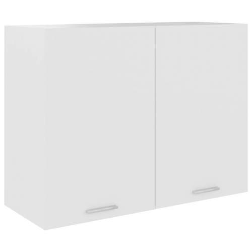 Horní skříňka bílá 80 x 31 x 60 cm dřevotříska