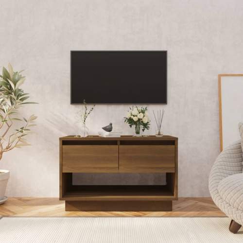Emaga TV stolek hnědý dub 70 x 41 x 44 cm