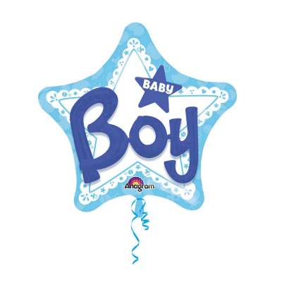 Amscan Foliový multi balonek Baby Boy 81 x 81 cm