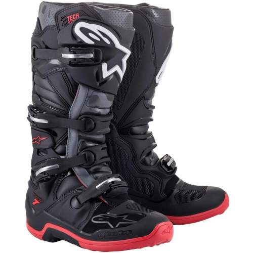 Alpinestars Tech 7 2022 černá/šedá/červená - 38