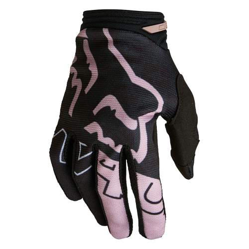 FOX Dámské motokrosové rukavice 180 Skew Black MX22, černá, S