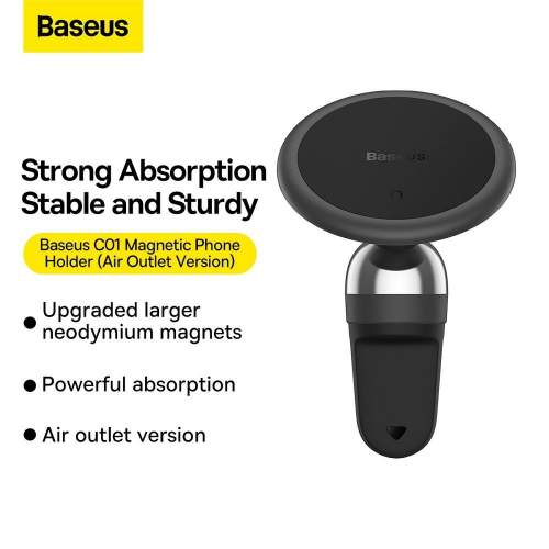 BASEUS C01 MAGNETIC VENT CAR MOUNT HOLDER BLACK