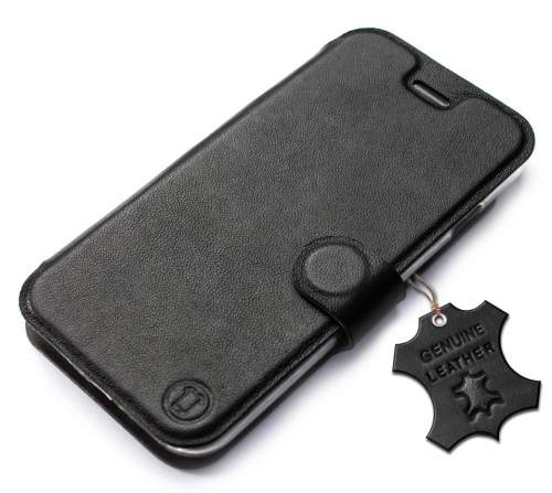 Mobiwear kožené flip pro Motorola Moto G62 5G - Černé 5904808268806