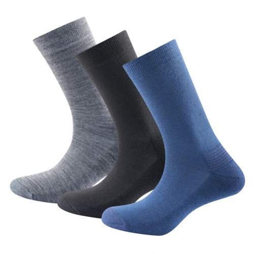 Devold vlněné ponožky Daily Medium velikost 36-40 barva indigo mix