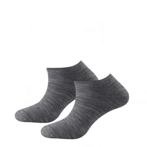 DEVOLD vlněné ponožky Daily Shorty Sock 2Pk Grey Melange - 36-40