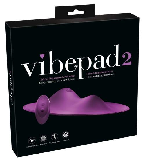 VibePad 2 - cordless, radio, licking pillow vibrator (purple)