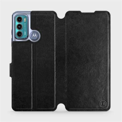 Mobiwear Flip pouzdro pro Motorola Moto G60 - C_BLS Black&Gray s šedým vnitřkem 5903516979646