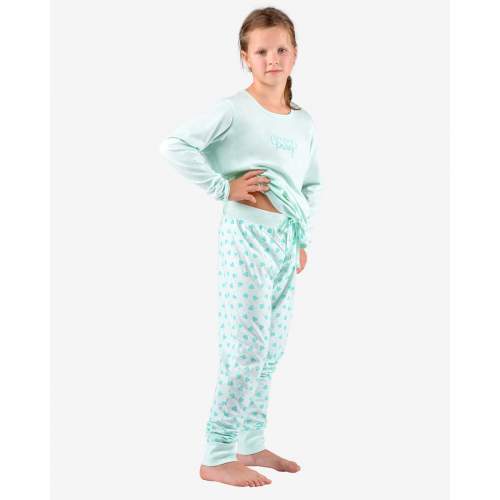 Dívčí pyžamo Gina modré (29007-LYMMMZ) 140