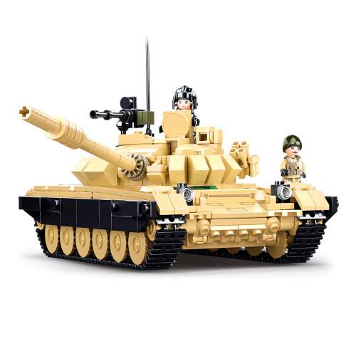 SLUBAN Model Bricks M38-B1011 Bitevní tank T-72B3 2v1 SLUBAN