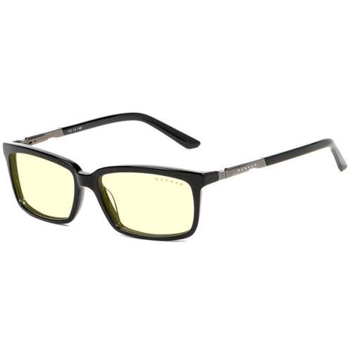 GUNNAR kancelářske/herní dioptrické brýle HAUS READER ONYX * jantárová skla * BLF 65 * dioptrie +2,5 HAU-00101-2.5