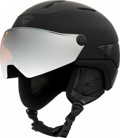 Rossignol FIT VISOR IMPACTS Lyžařská helma se štítem, černá, velikost (55 - 59)