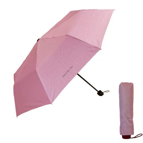 Karton P+P Dámský skládací deštník PASTELINI růžová