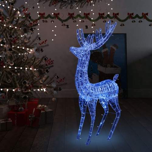 HD XXL Akrylový vánoční sob 250 LED 180 cm modrý