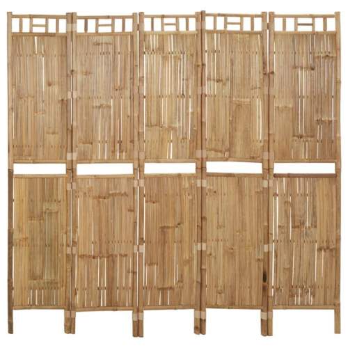 Emaga 5dílný paraván bambus 200 x 180 cm