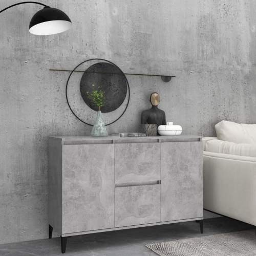 Emaga Příborník betonově šedý 104 x 35 x 70 cm dřevotříska
