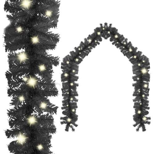 Emaga Vánoční girlanda s LED světýlky 20 m černá