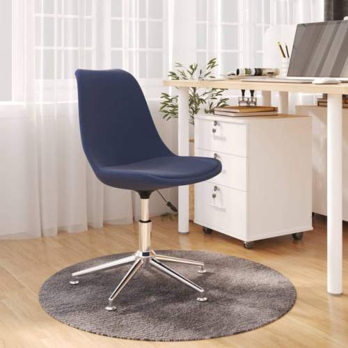 HD Otočná kancelářská židle modrá textil