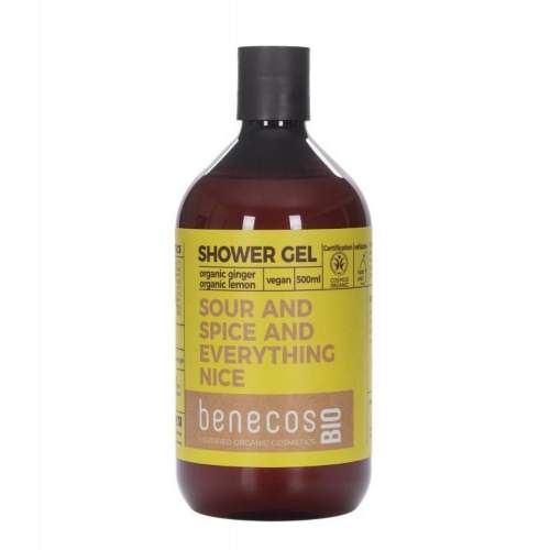 Benecos - Sprchový gel, Zázvor + Citron, BIO, 500 ml