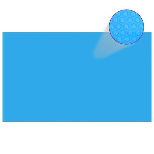 Obdélníkový kryt na bazén 500 x 300 cm PE modrý